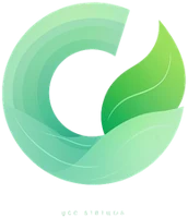 Partnerlogo mit grünem Blatt